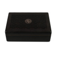 DS Wholesale Modern Customized Hollow Humidifier Wood Cigar Box